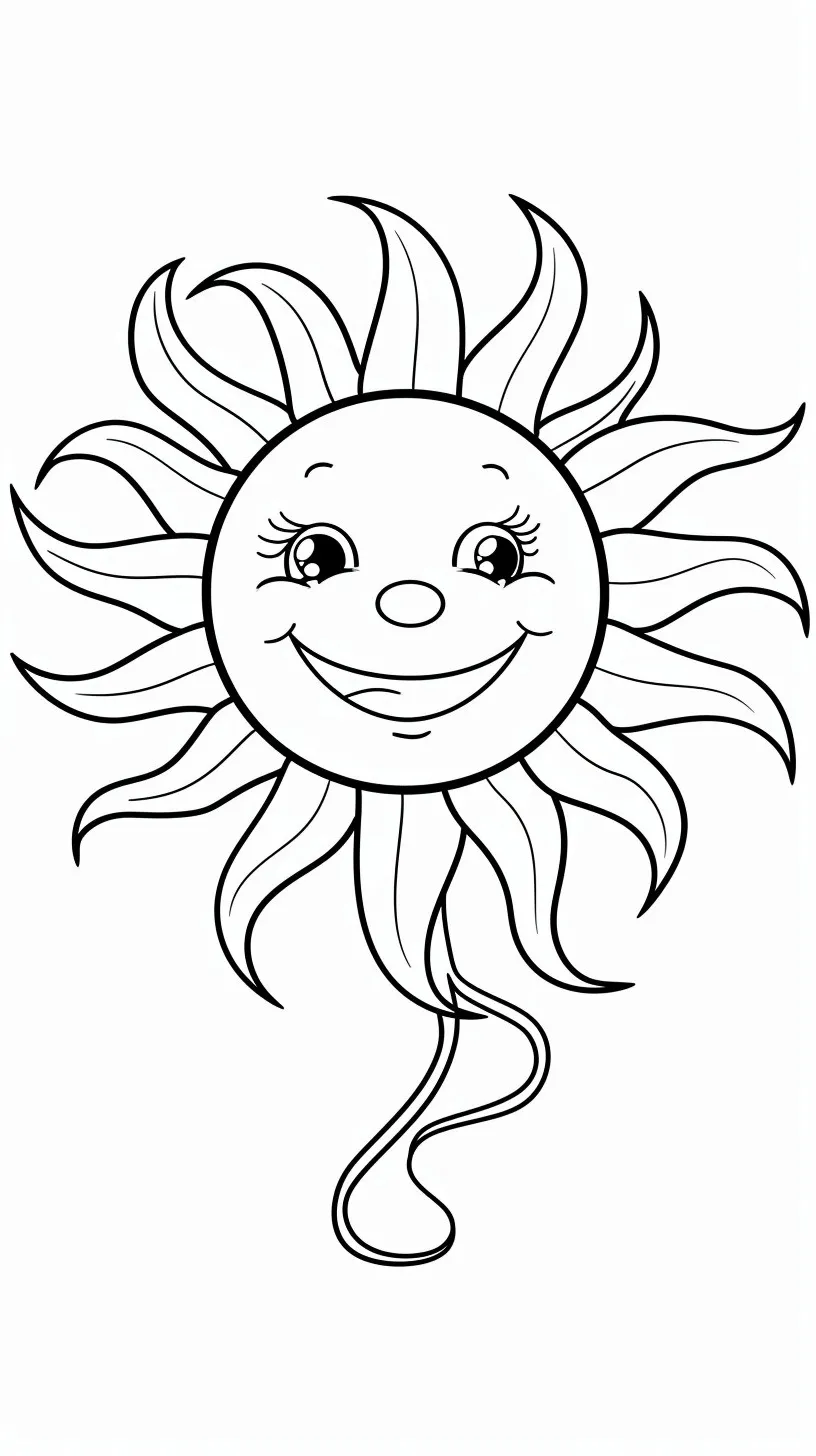 Dibujos para colorear e imprimir Sun