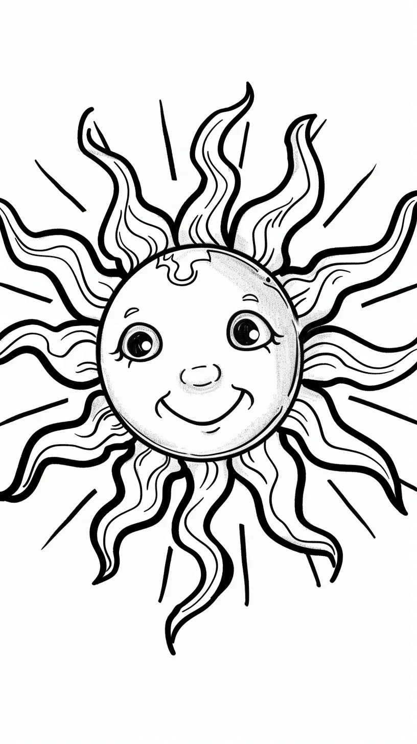 Dibujos para colorear e imprimir Sun