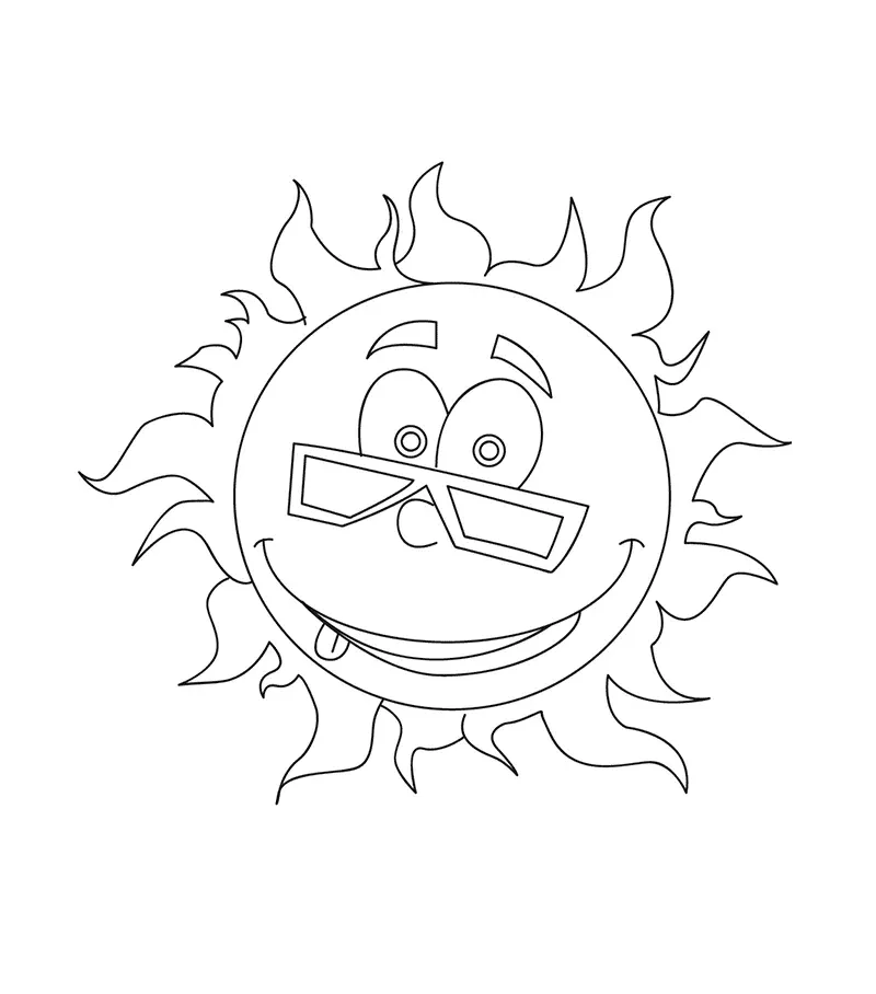 Dibujos para colorear e imprimir Sun