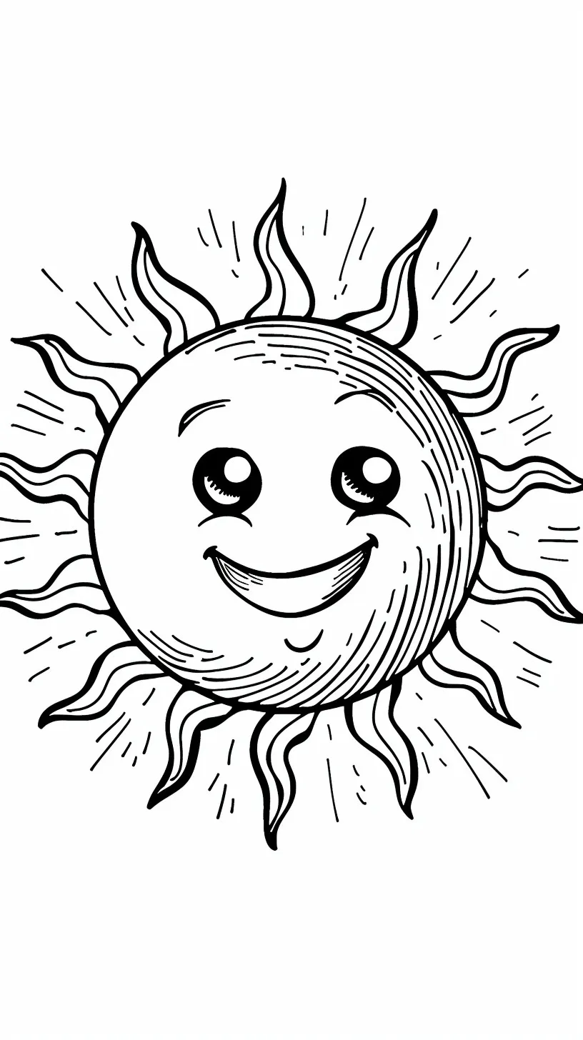 Dibujos para colorear e imprimir Sun