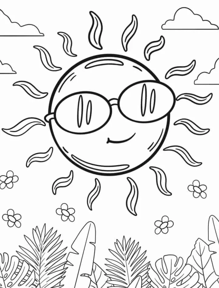 Dibujos para colorear e imprimir Sun