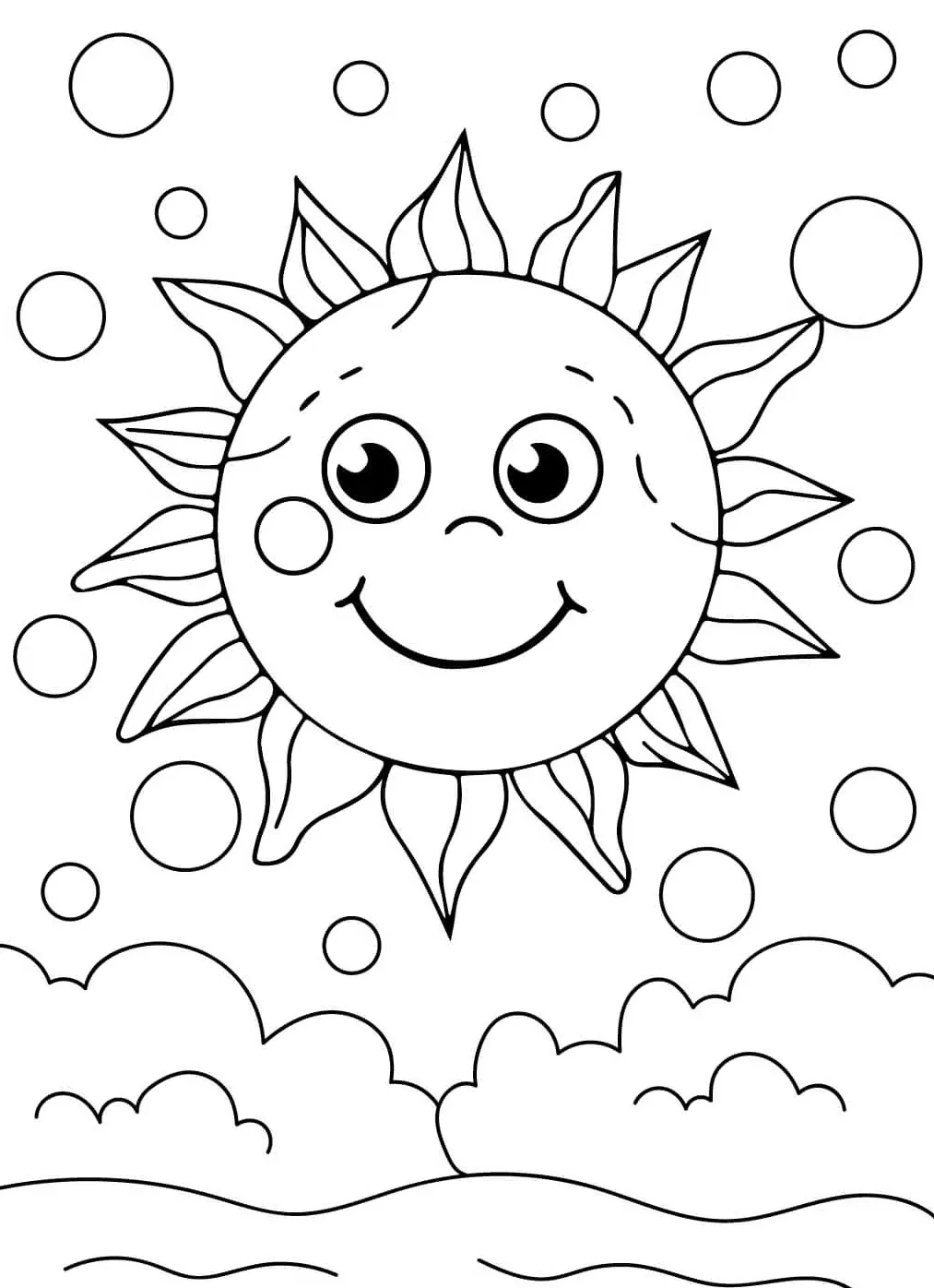 Dibujos para colorear e imprimir Sun