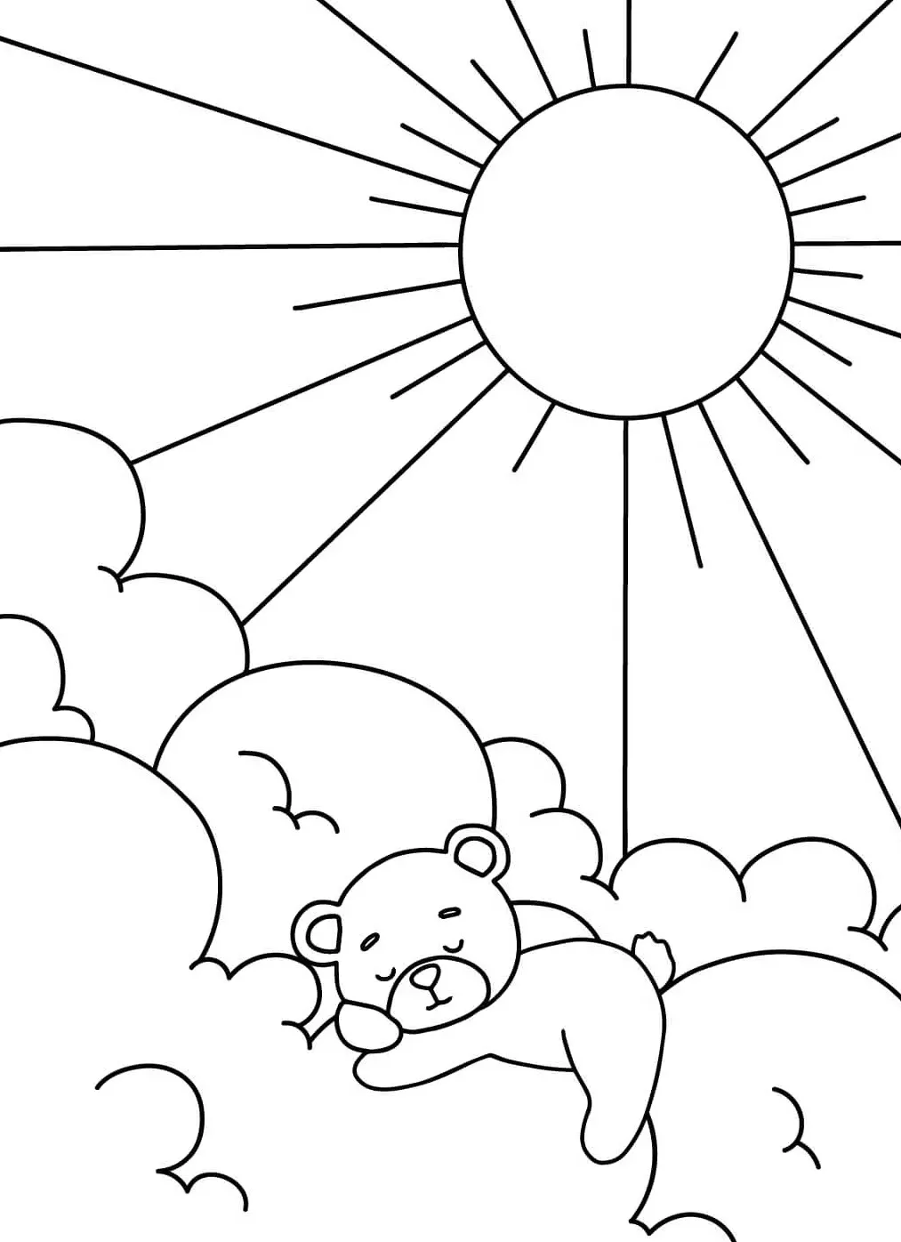 Dibujos para colorear e imprimir Sun