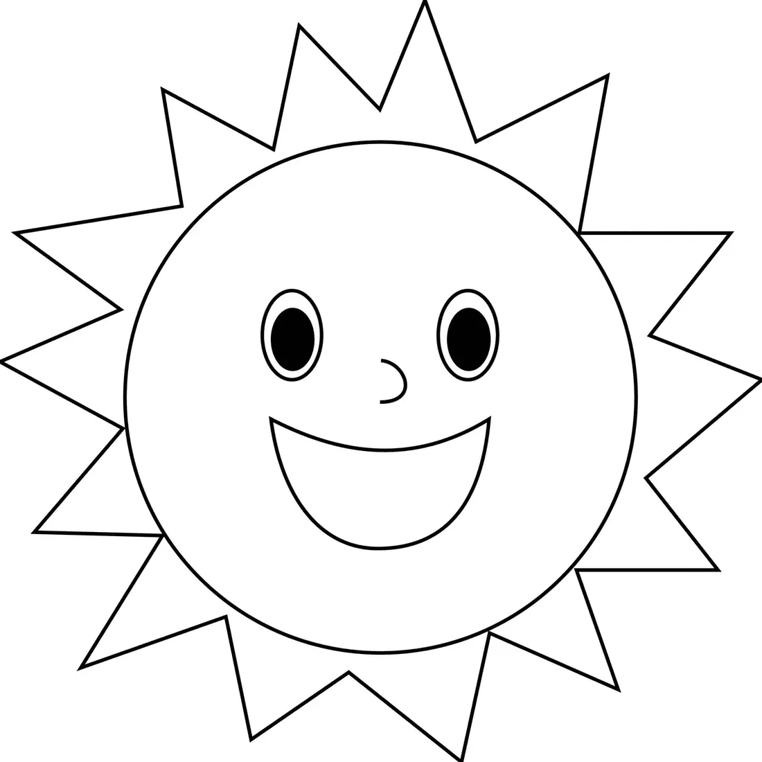 Dibujos para colorear e imprimir Sun