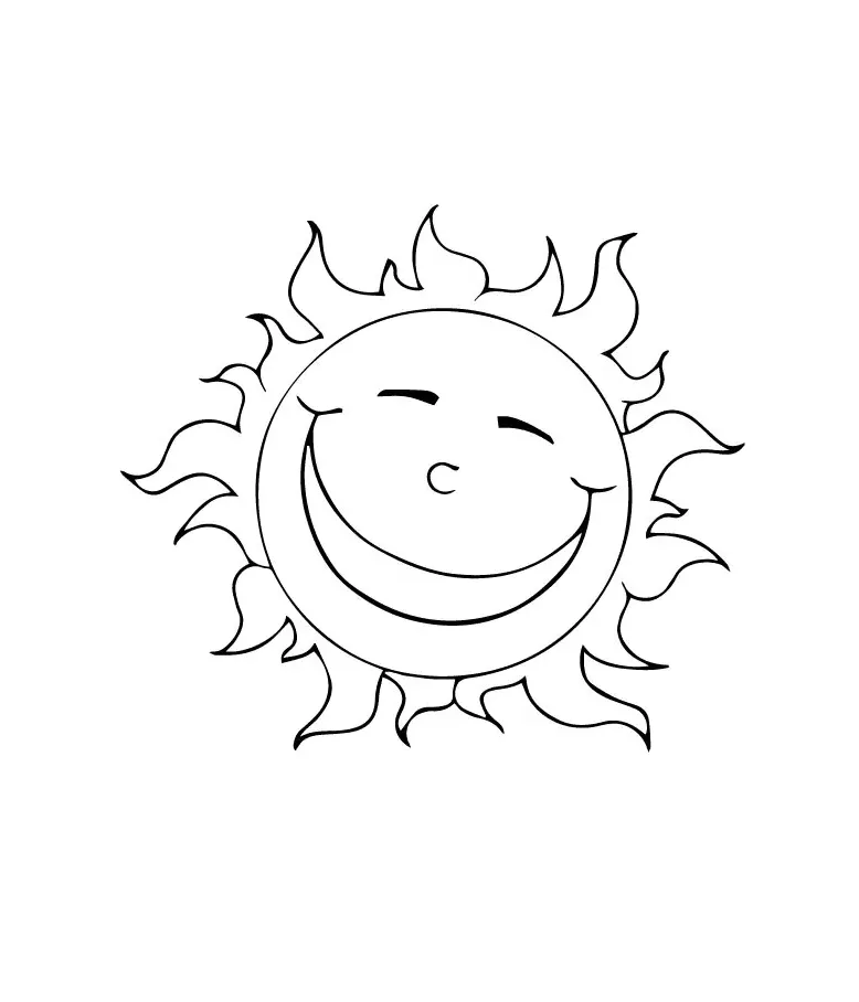 Dibujos para colorear e imprimir Sun