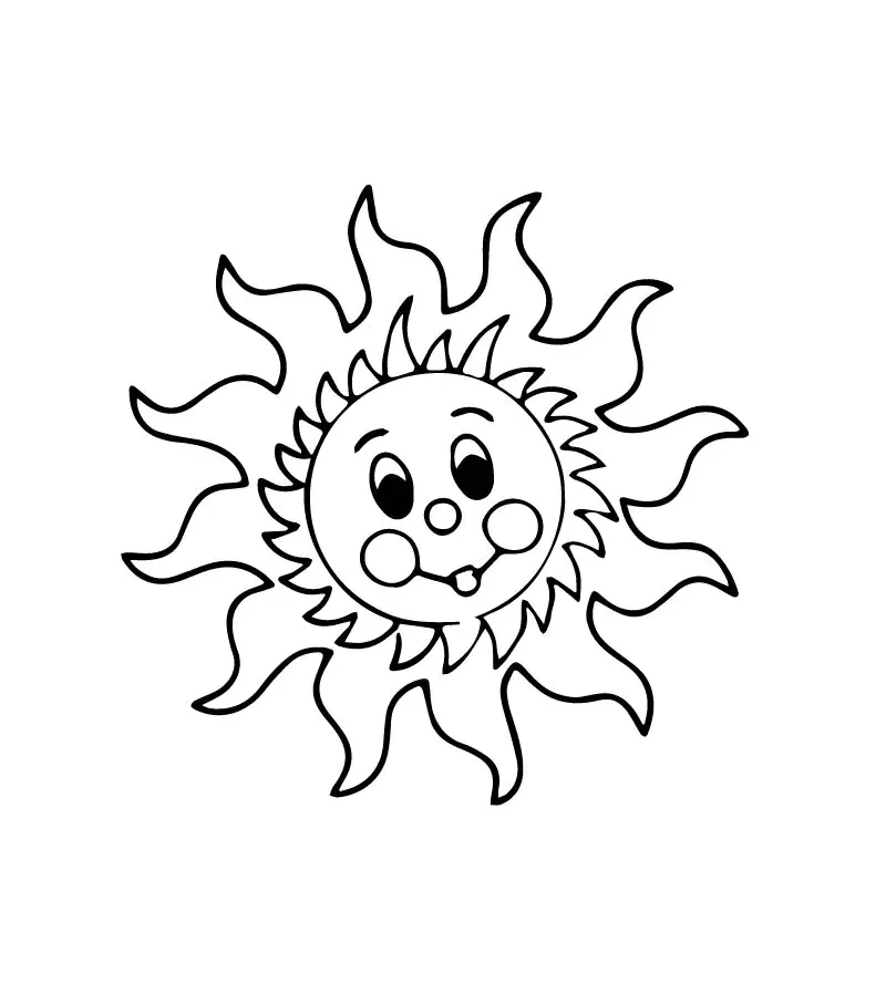 Dibujos para colorear e imprimir Sun