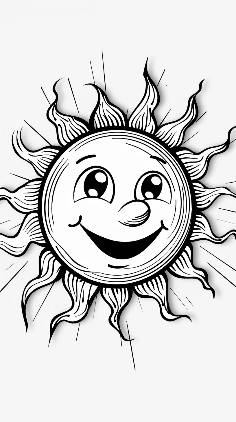 Dibujos para colorear e imprimir Sun