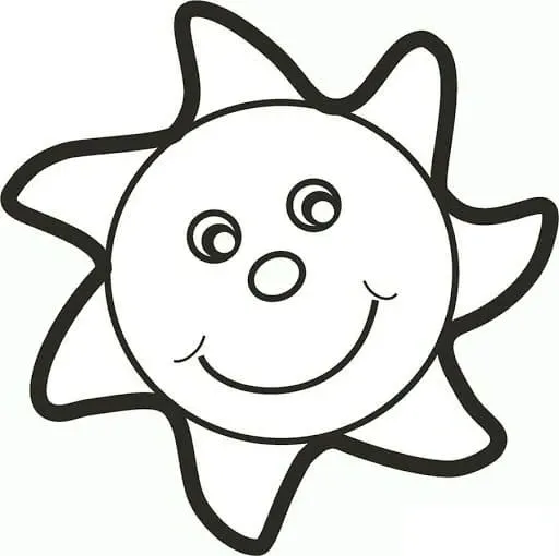 Dibujos para colorear e imprimir Sun