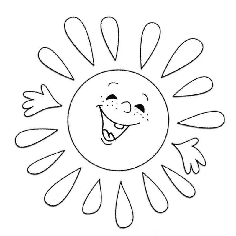 Dibujos para colorear e imprimir Sun