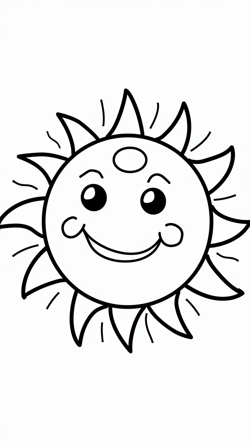 Dibujos para colorear e imprimir Sun