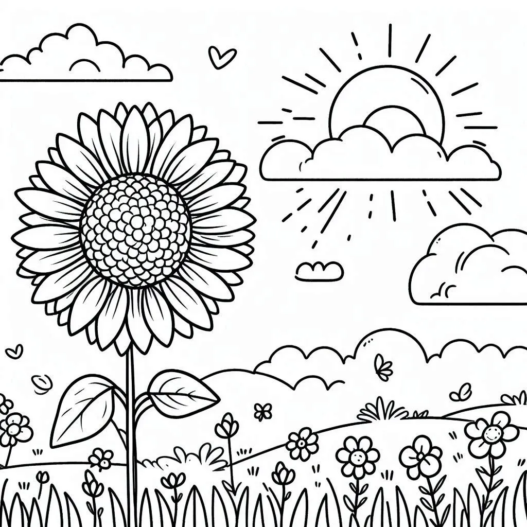 Dibujos para colorear e imprimir Sun