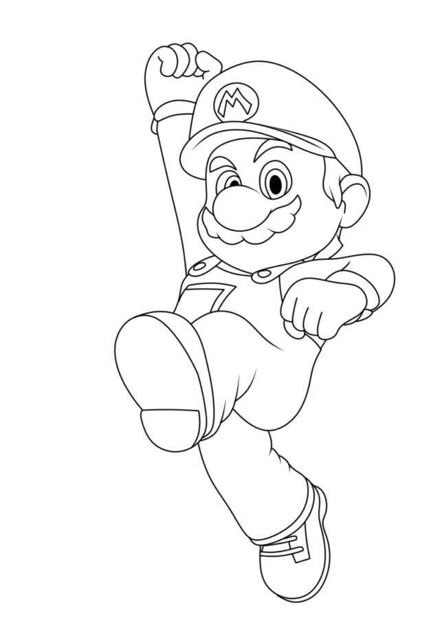 Dibujos para colorear e imprimir Super Mario Bros