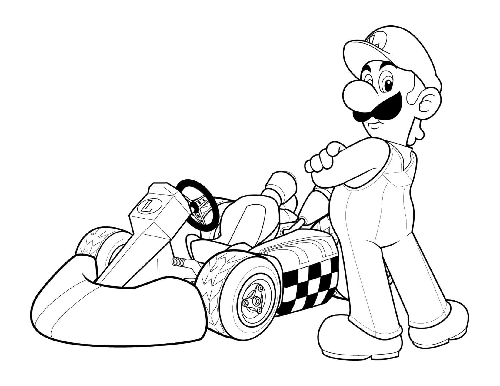 Dibujos para colorear e imprimir Super Mario Bros