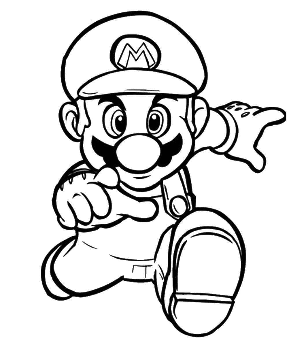 Dibujos para colorear e imprimir Super Mario Bros