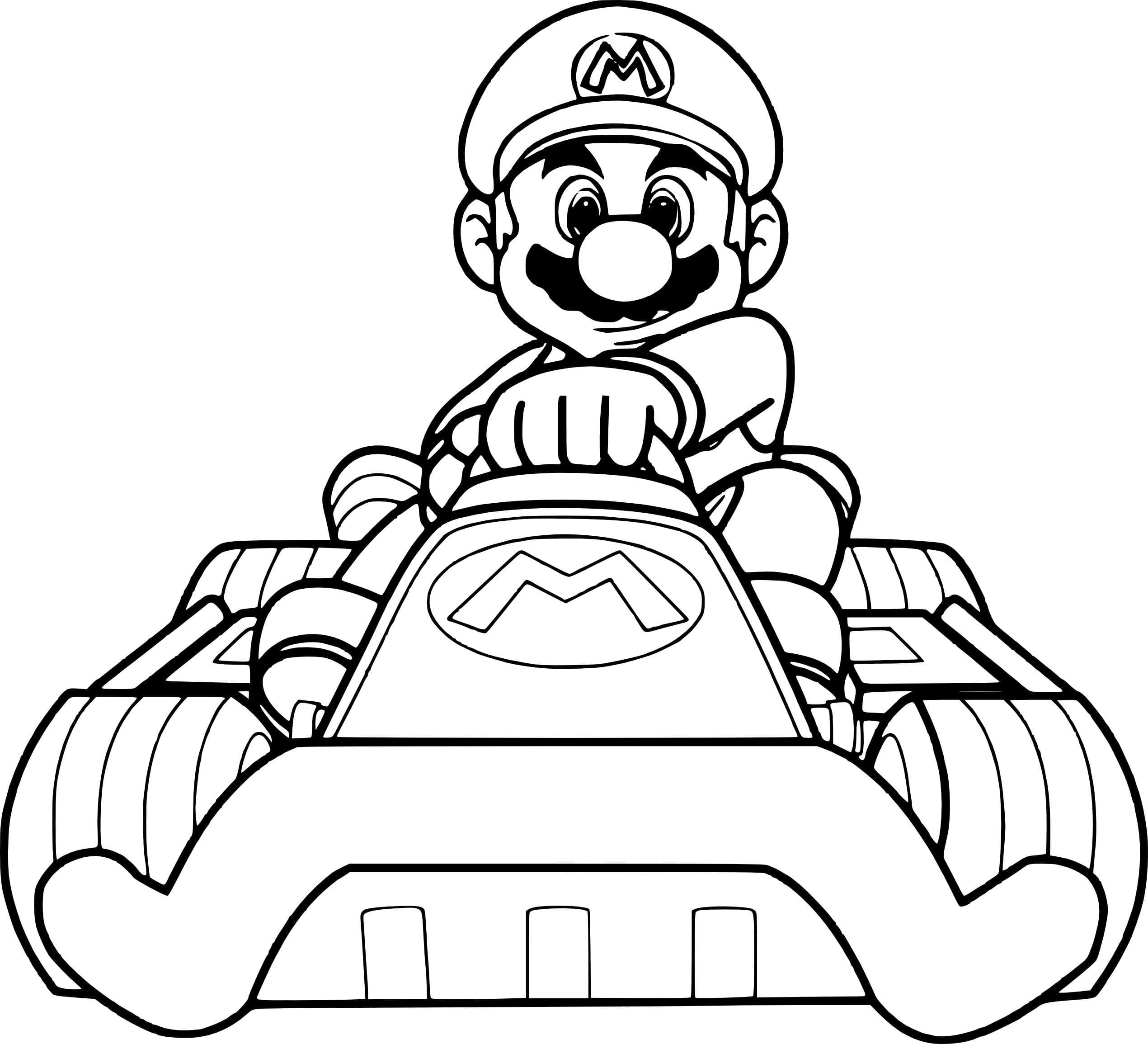 Dibujos para colorear e imprimir Super Mario Bros