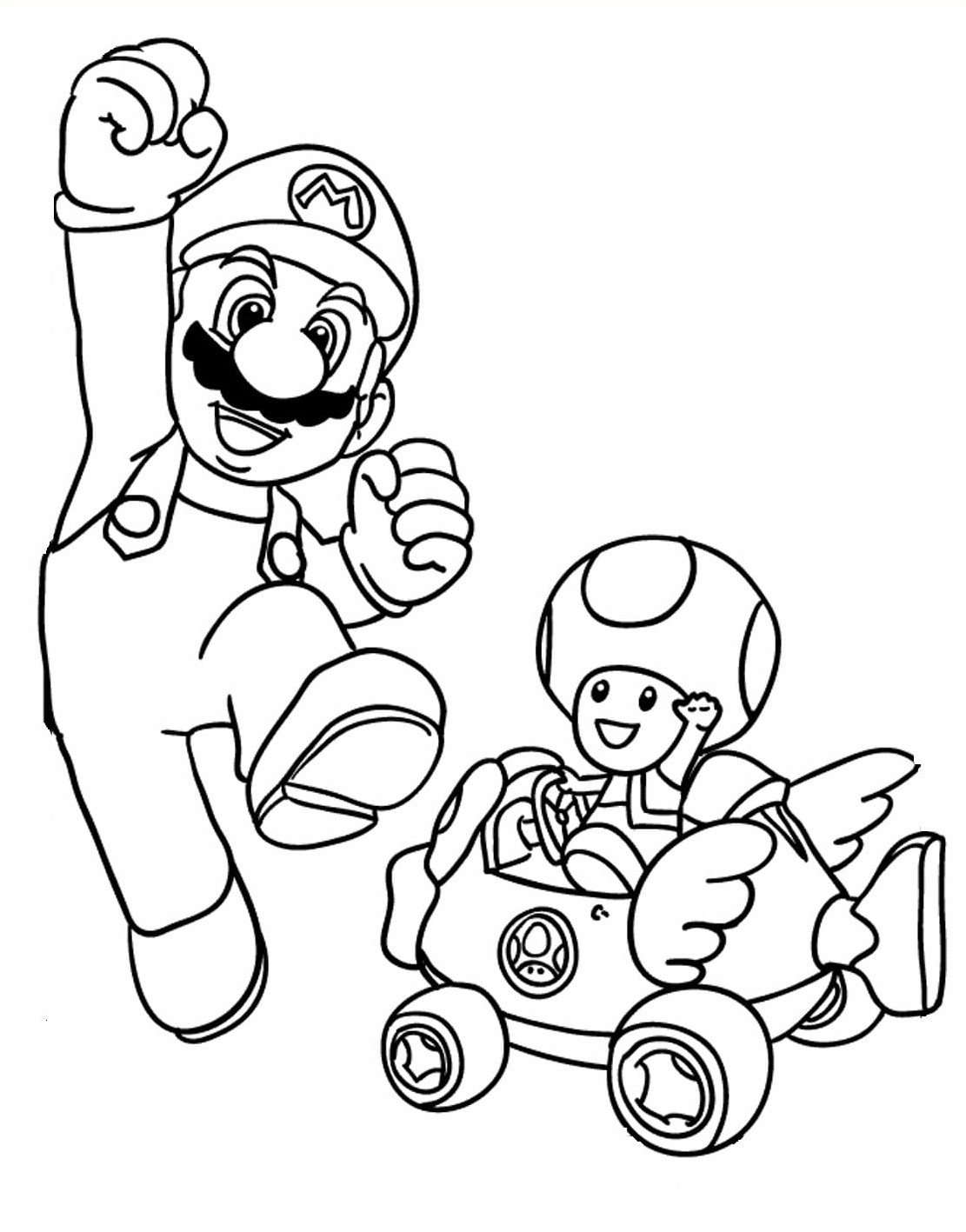 Dibujos para colorear e imprimir Super Mario Bros