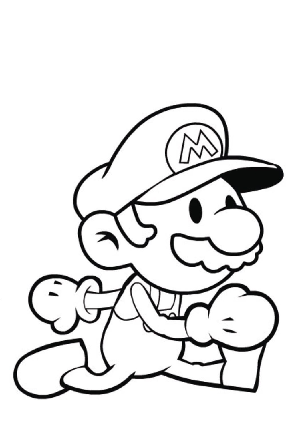 Dibujos para colorear e imprimir Super Mario Bros