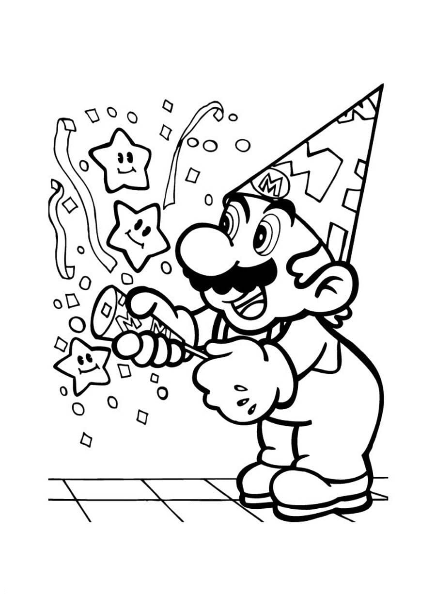 Dibujos para colorear e imprimir Super Mario Bros