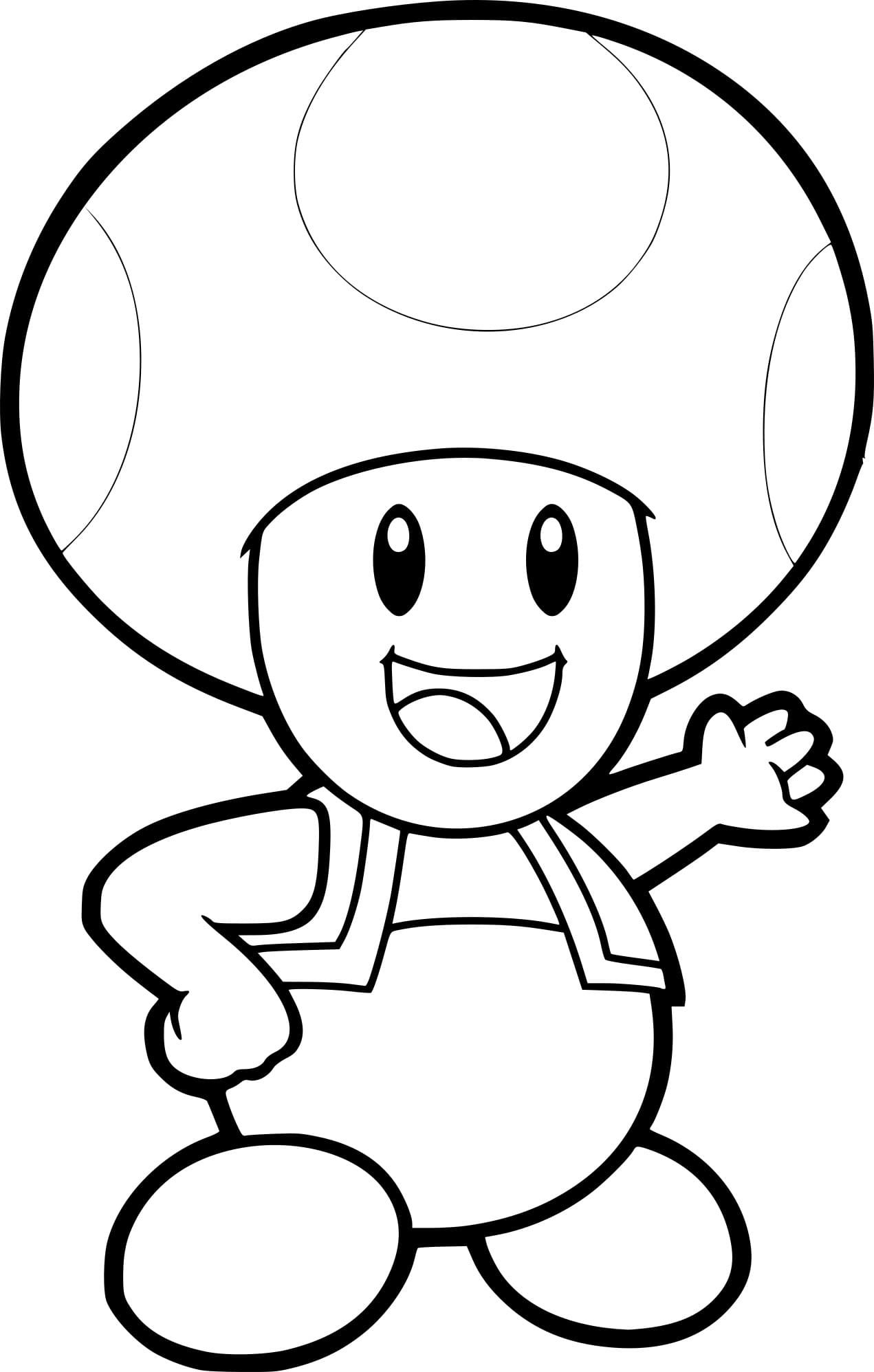 Dibujos para colorear e imprimir Super Mario Bros