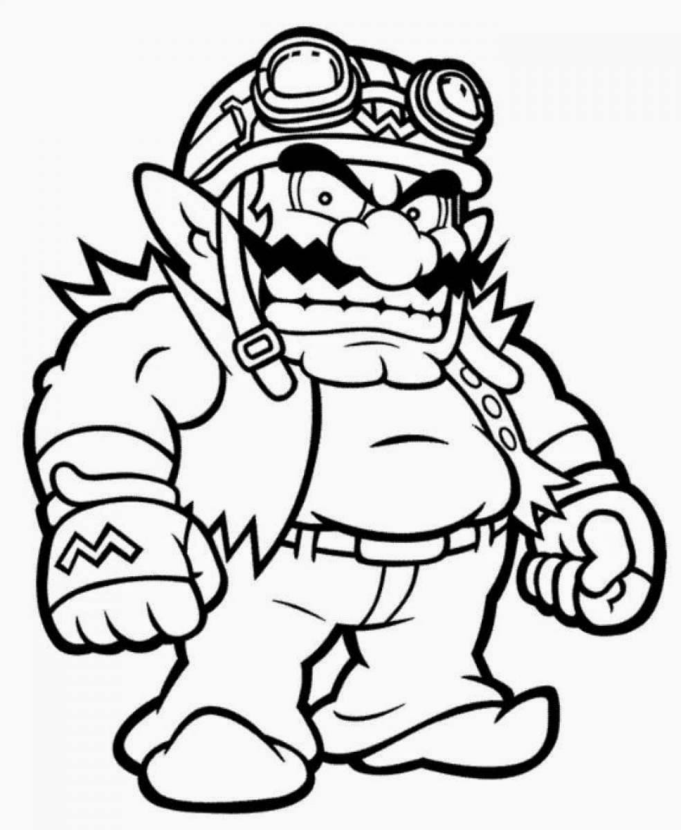 Dibujos para colorear e imprimir Super Mario Bros