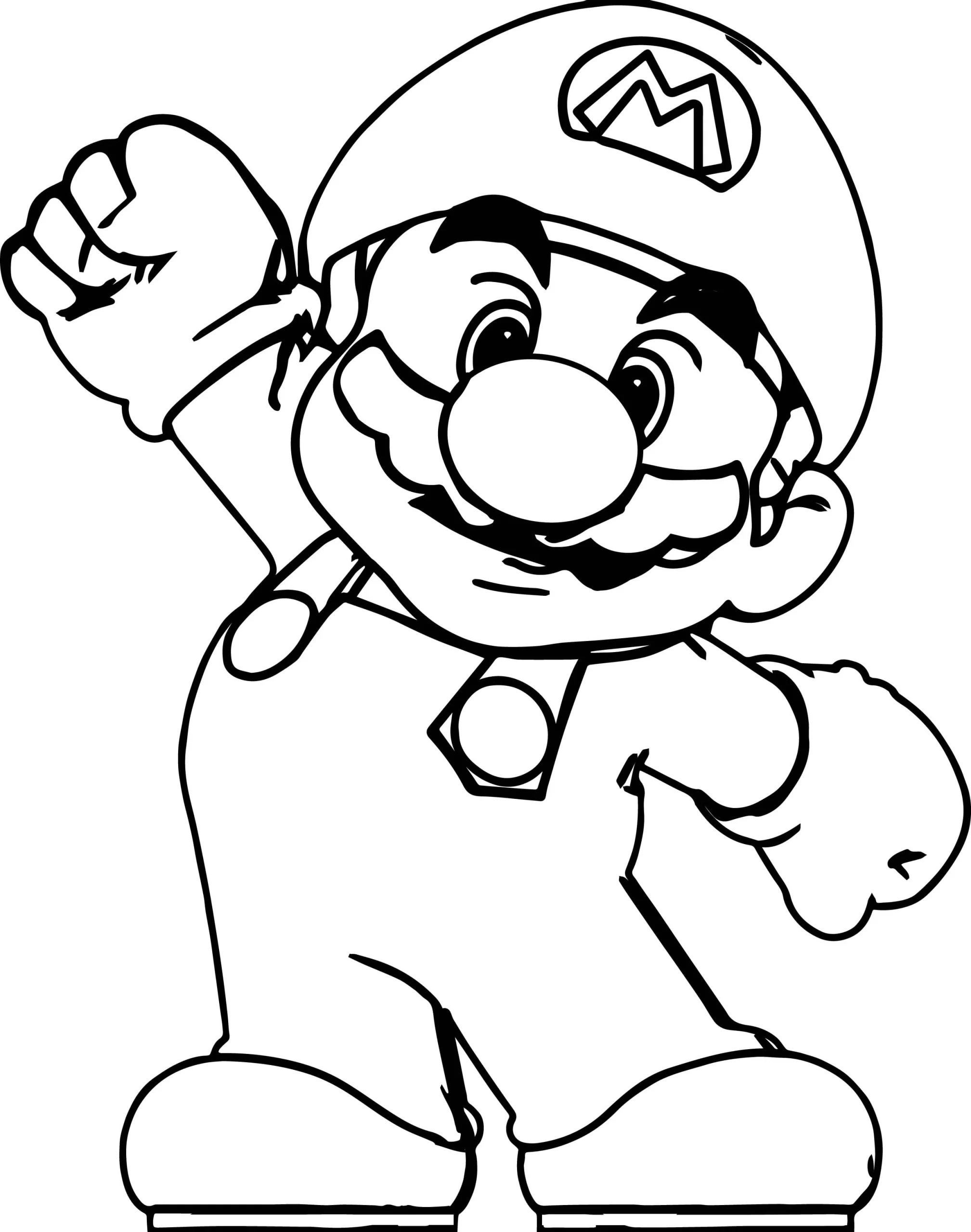 Dibujos para colorear e imprimir Super Mario Bros