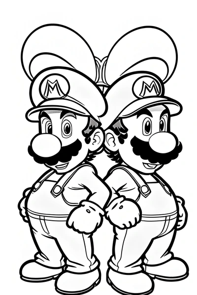 Dibujos para colorear e imprimir Super Mario Bros