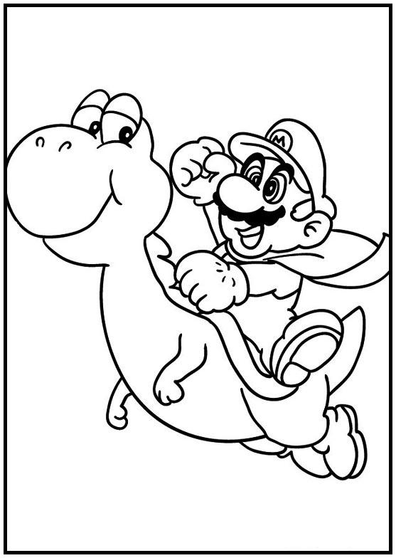 Dibujos para colorear e imprimir Super Mario Bros