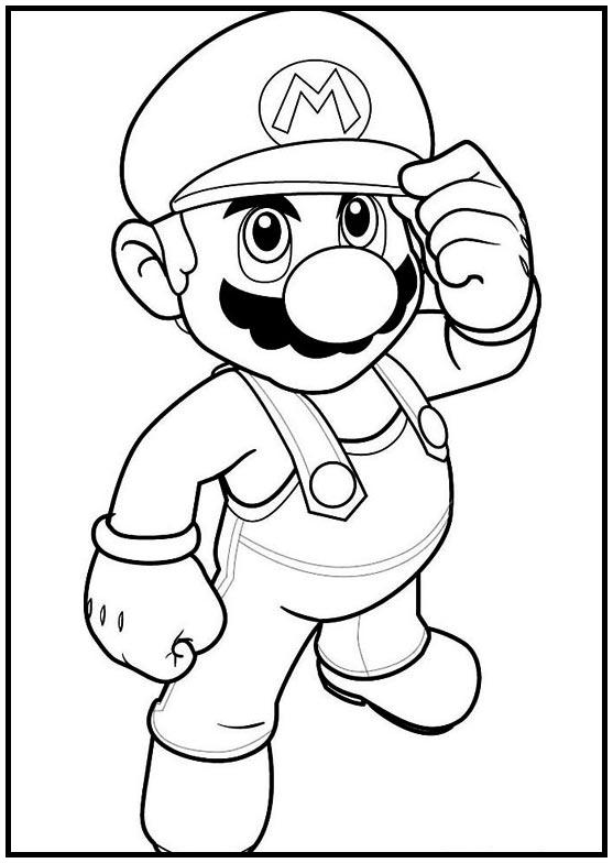 Dibujos para colorear e imprimir Super Mario Bros