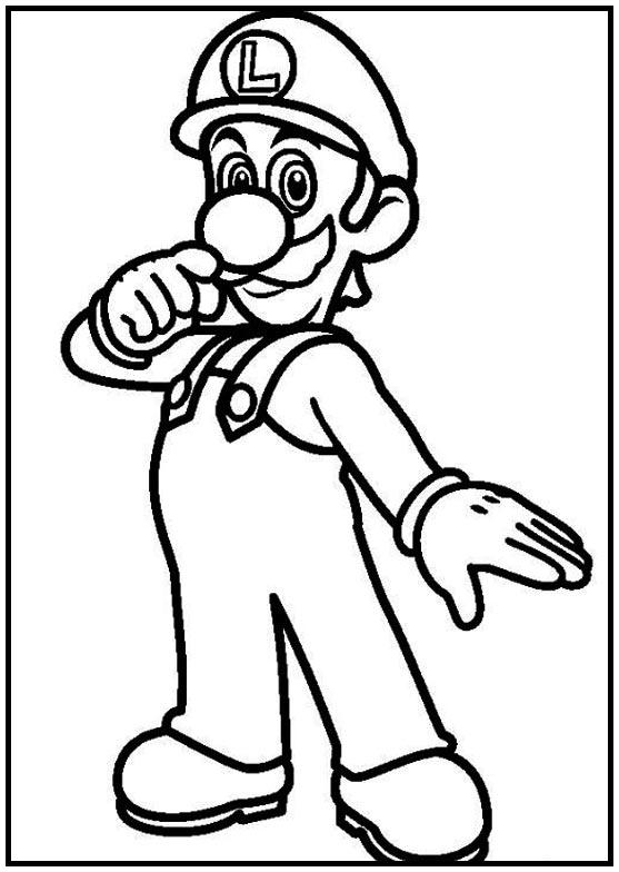 Dibujos para colorear e imprimir Super Mario Bros