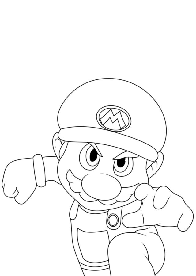 Dibujos para colorear e imprimir Super Mario Bros