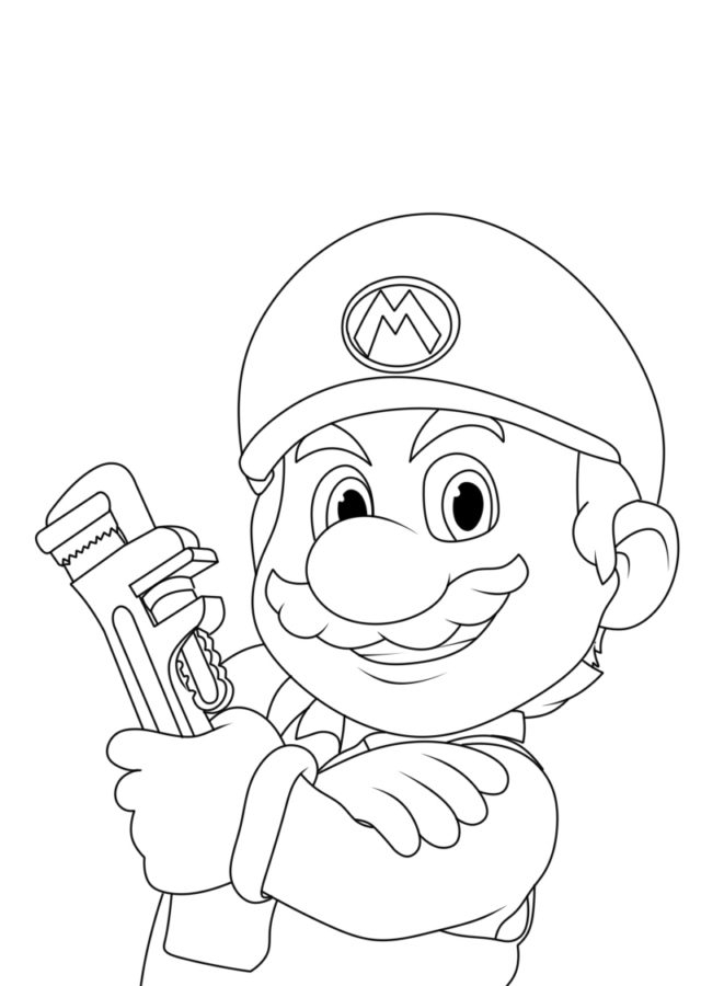 Dibujos para colorear e imprimir Super Mario Bros