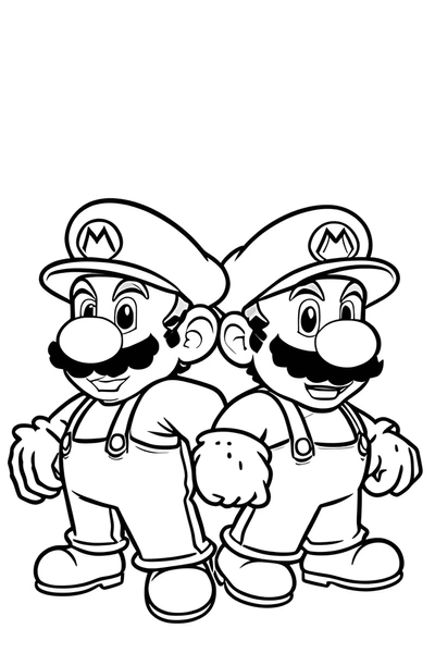 Dibujos para colorear e imprimir Super Mario Bros