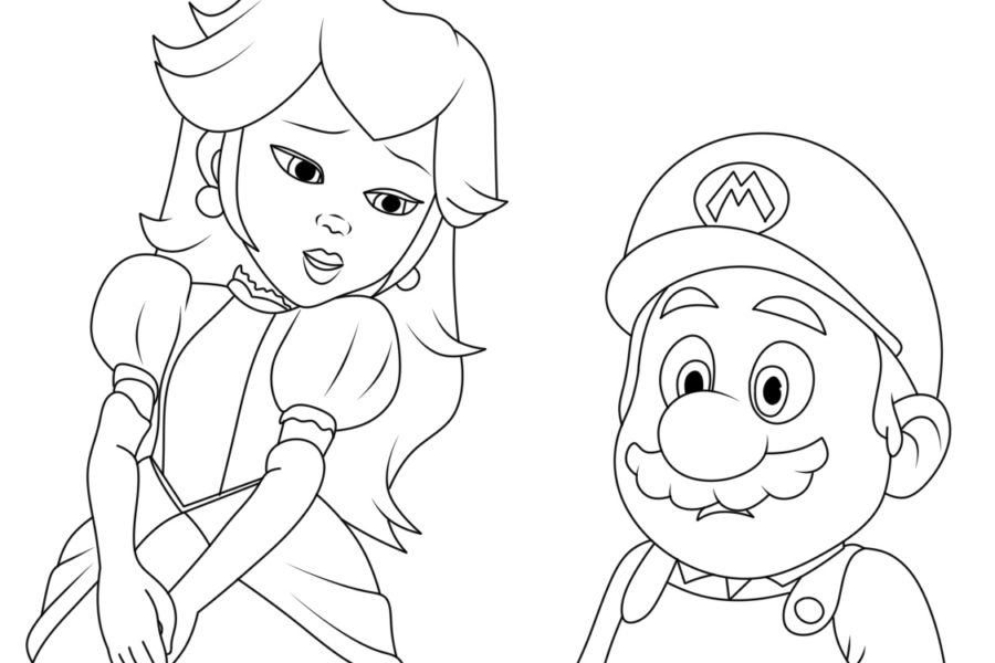 Dibujos para colorear e imprimir Super Mario Bros