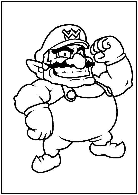 Dibujos para colorear e imprimir Super Mario Bros