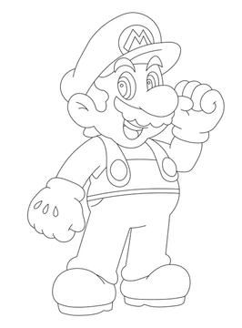 Dibujos para colorear e imprimir Super Mario Bros