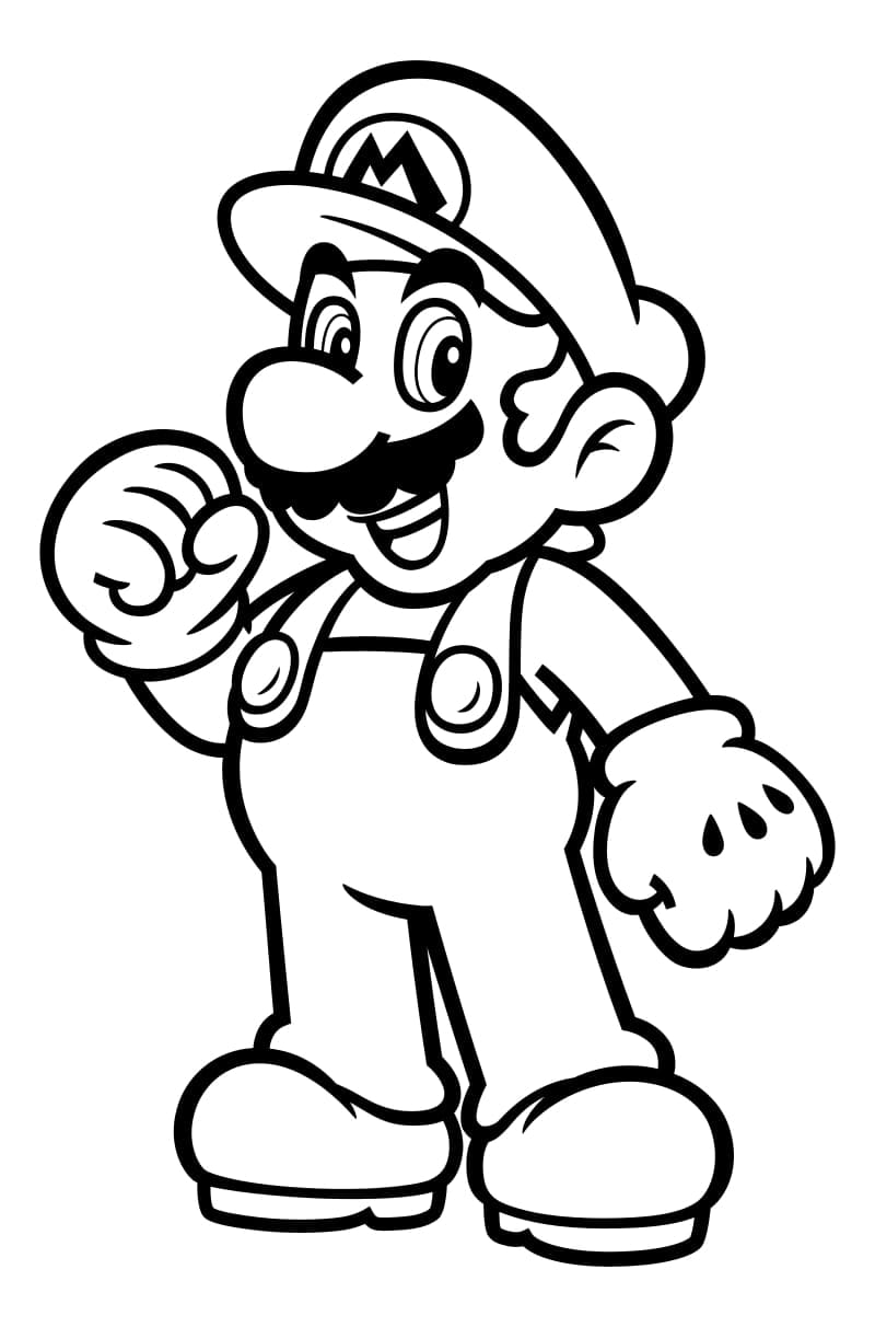 Dibujos para colorear e imprimir Super Mario Bros