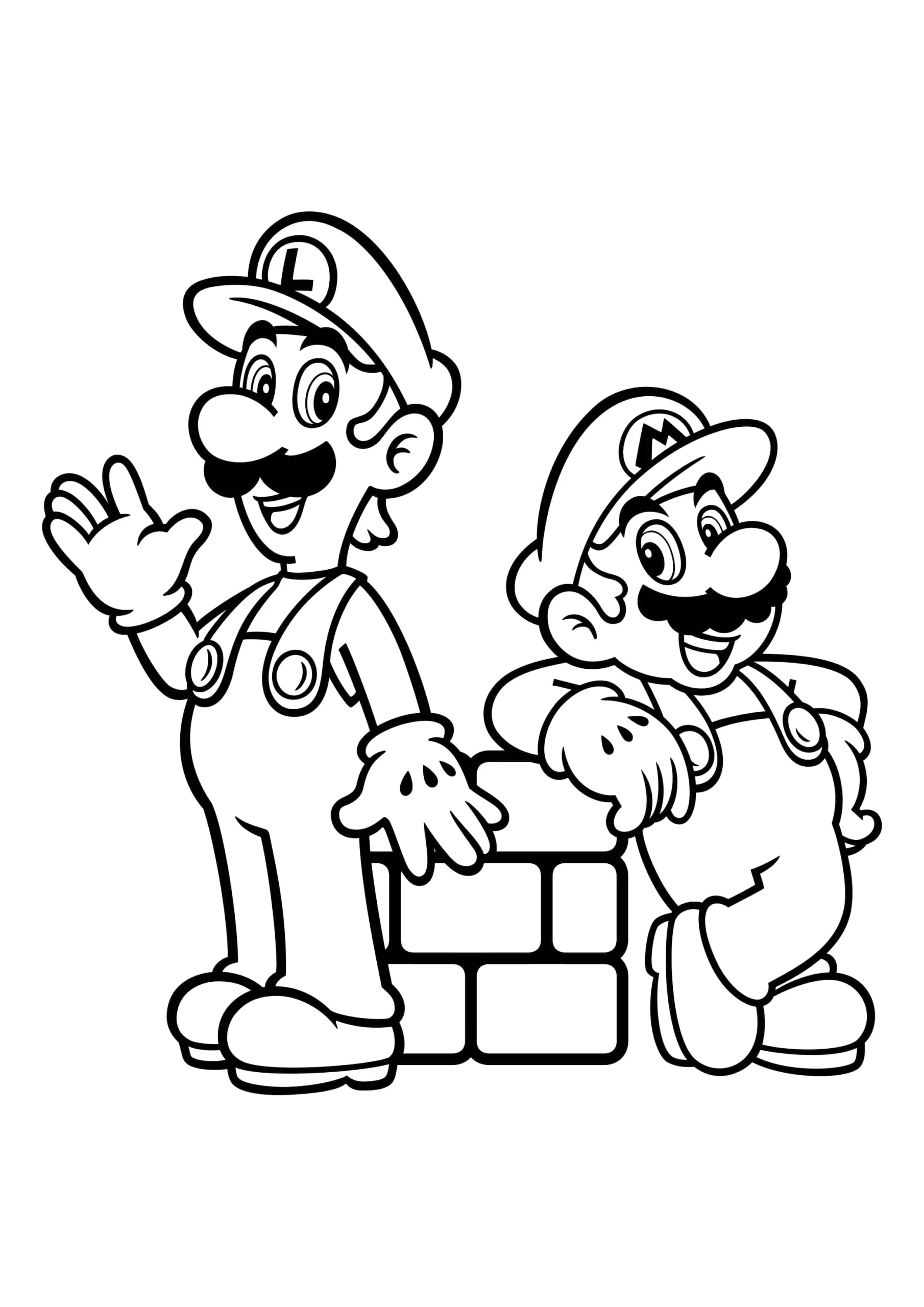 Dibujos para colorear e imprimir Super Mario Bros