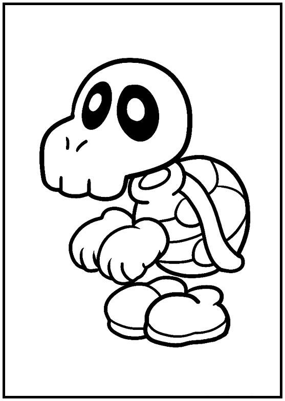 Dibujos para colorear e imprimir Super Mario Bros