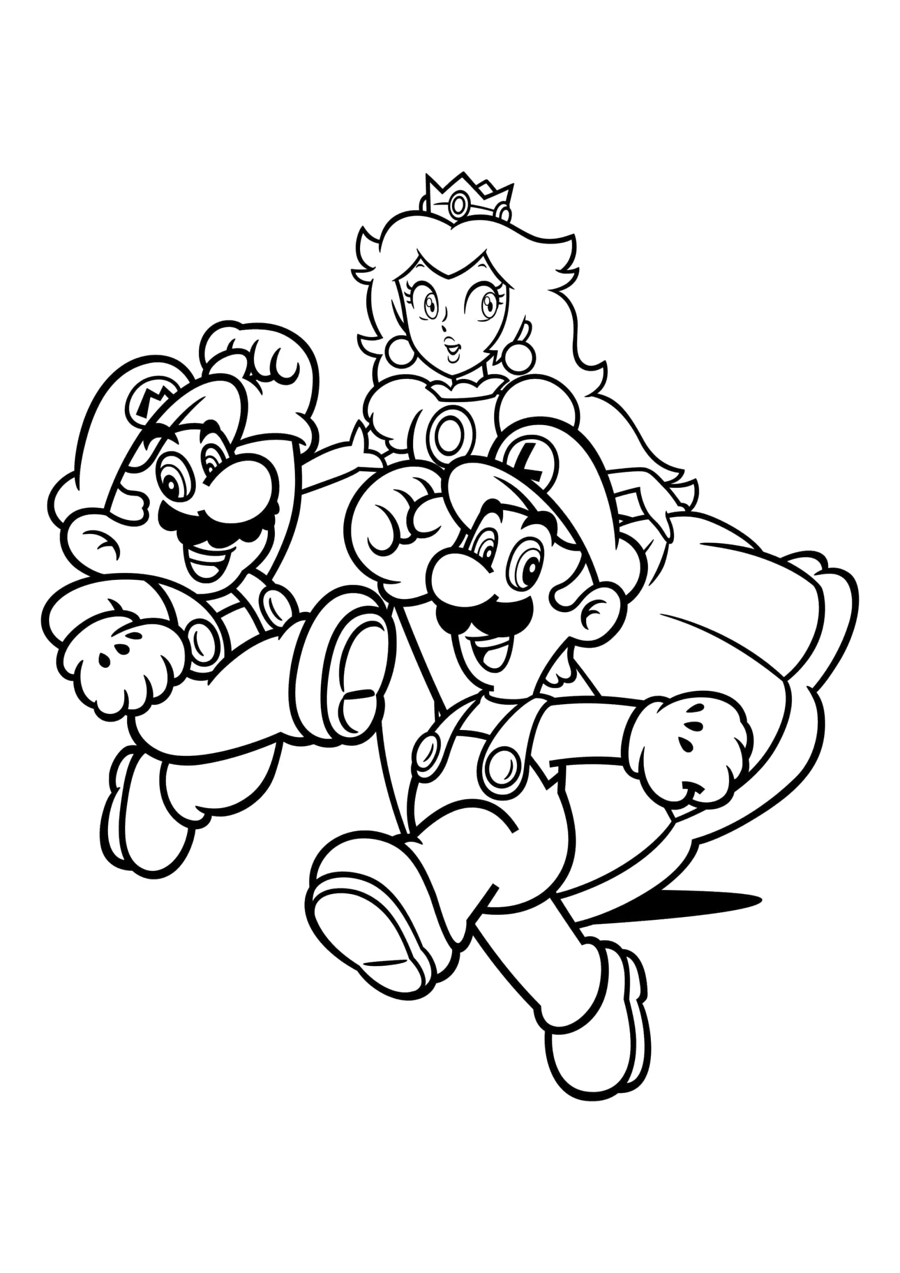 Dibujos para colorear e imprimir Super Mario Bros