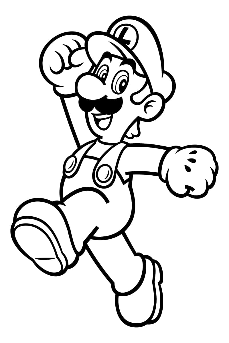 Dibujos para colorear e imprimir Super Mario Bros