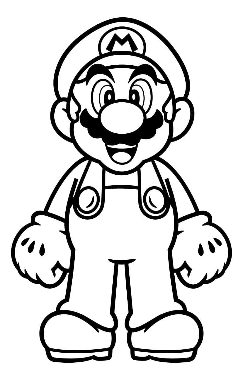 Dibujos para colorear e imprimir Super Mario Bros