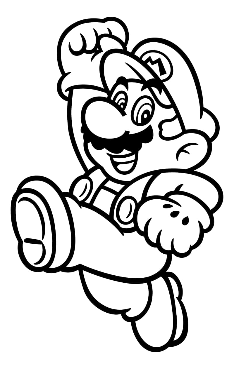 Dibujos para colorear e imprimir Super Mario Bros