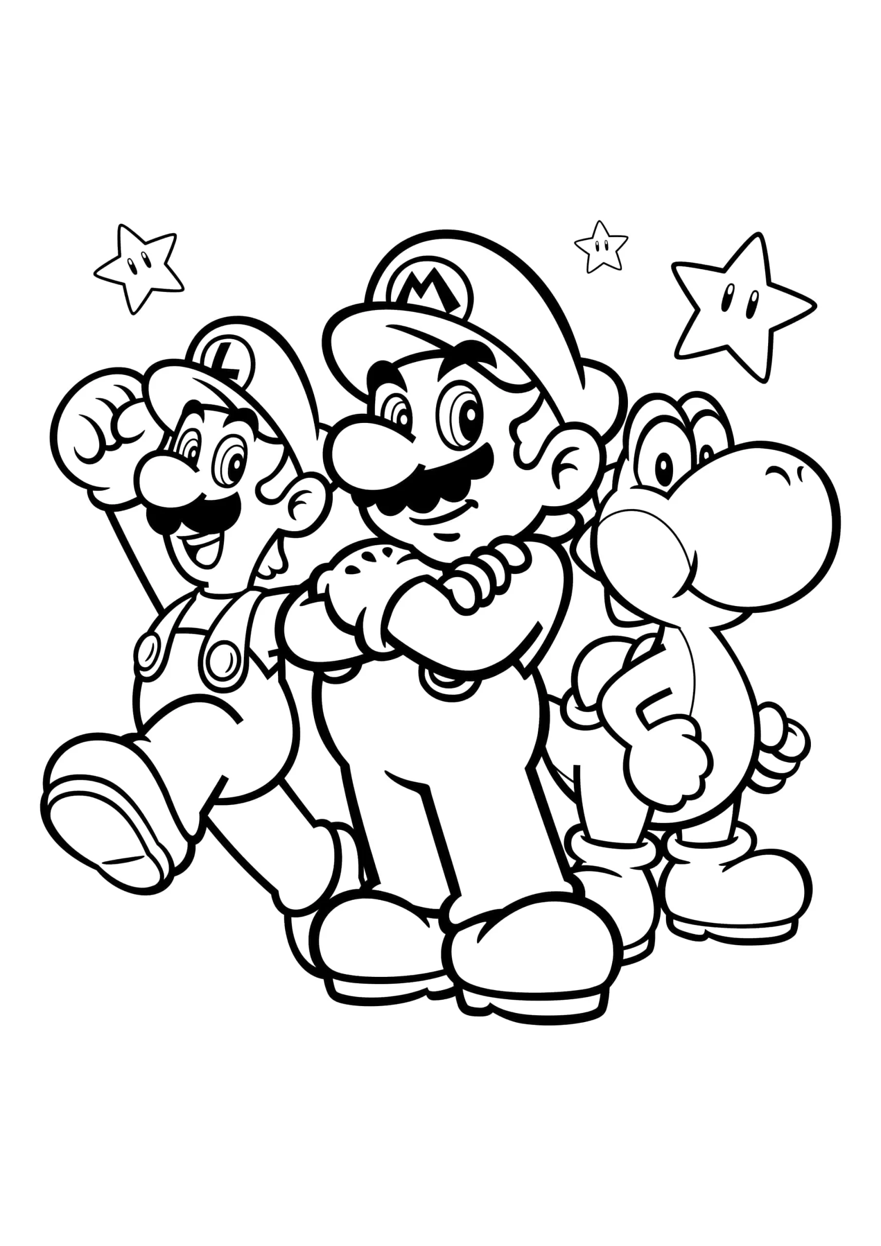 Dibujos para colorear e imprimir Super Mario Bros