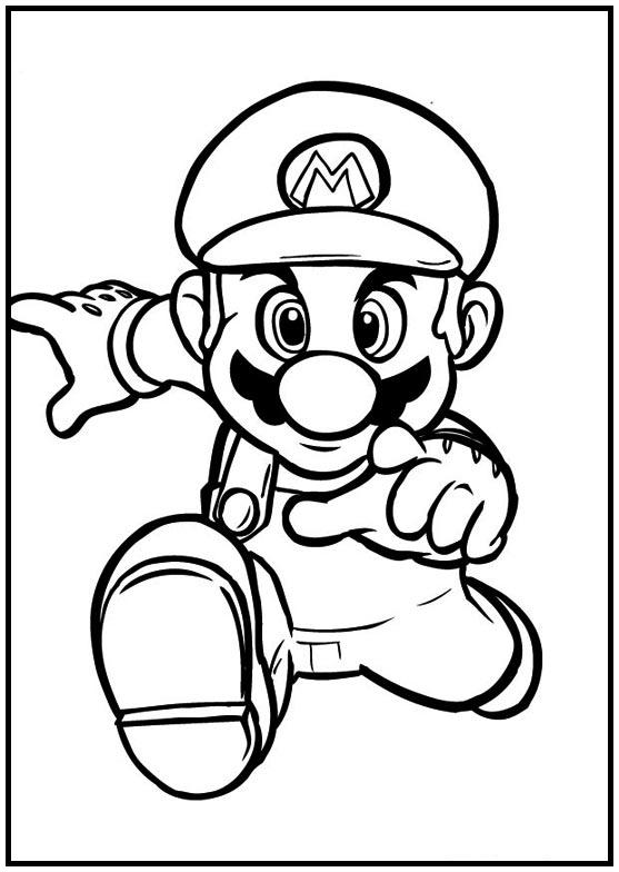 Dibujos para colorear e imprimir Super Mario Bros