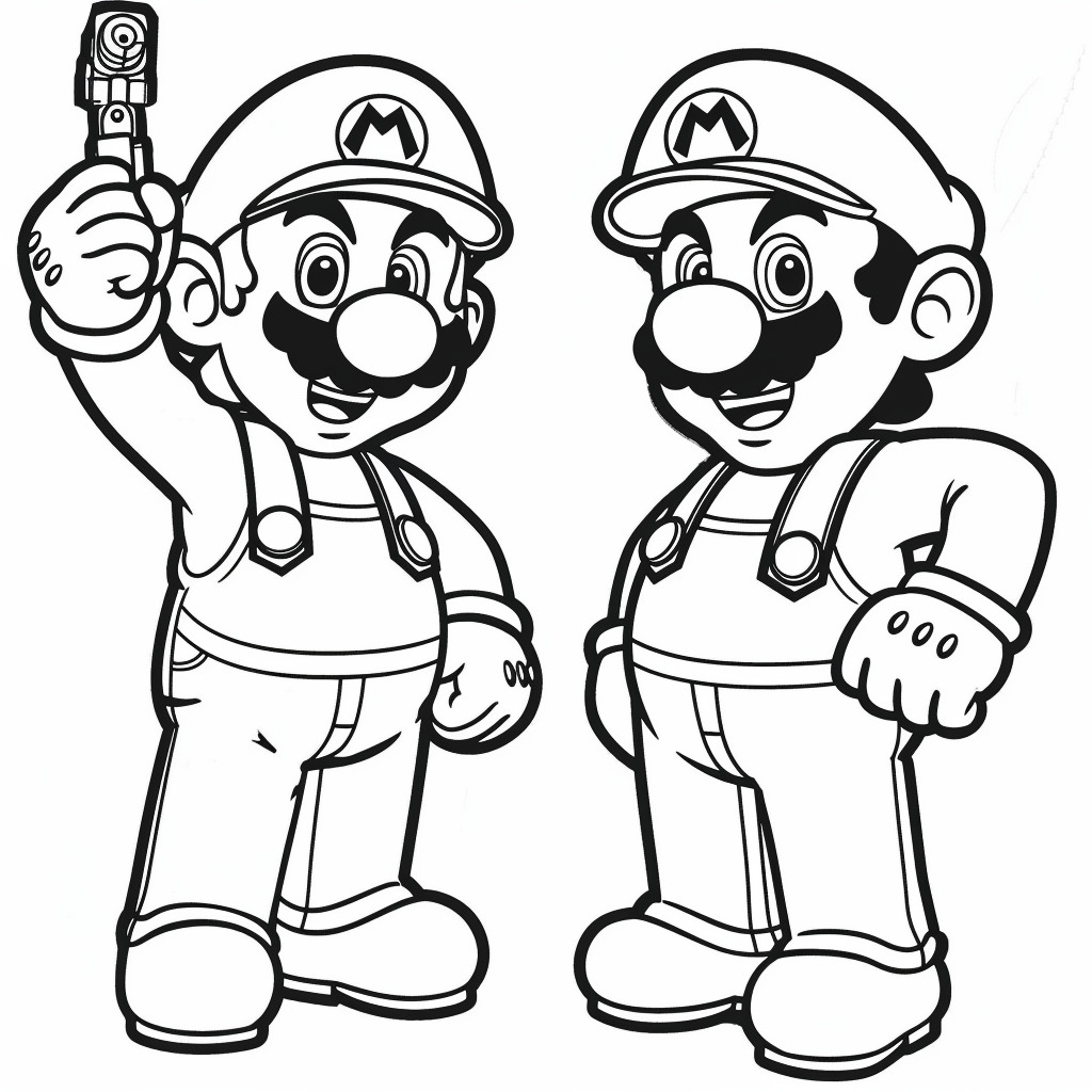 Dibujos para colorear e imprimir Super Mario Bros