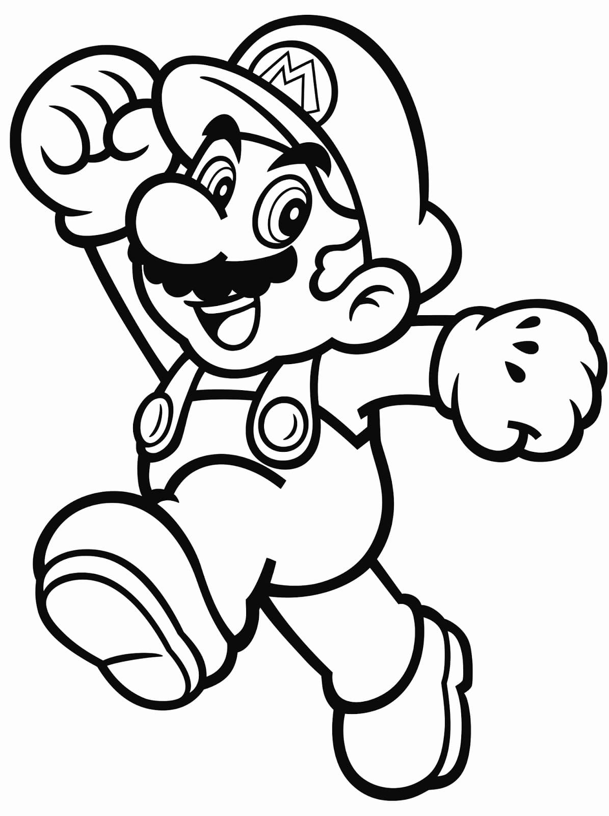 Dibujos para colorear e imprimir Super Mario Bros