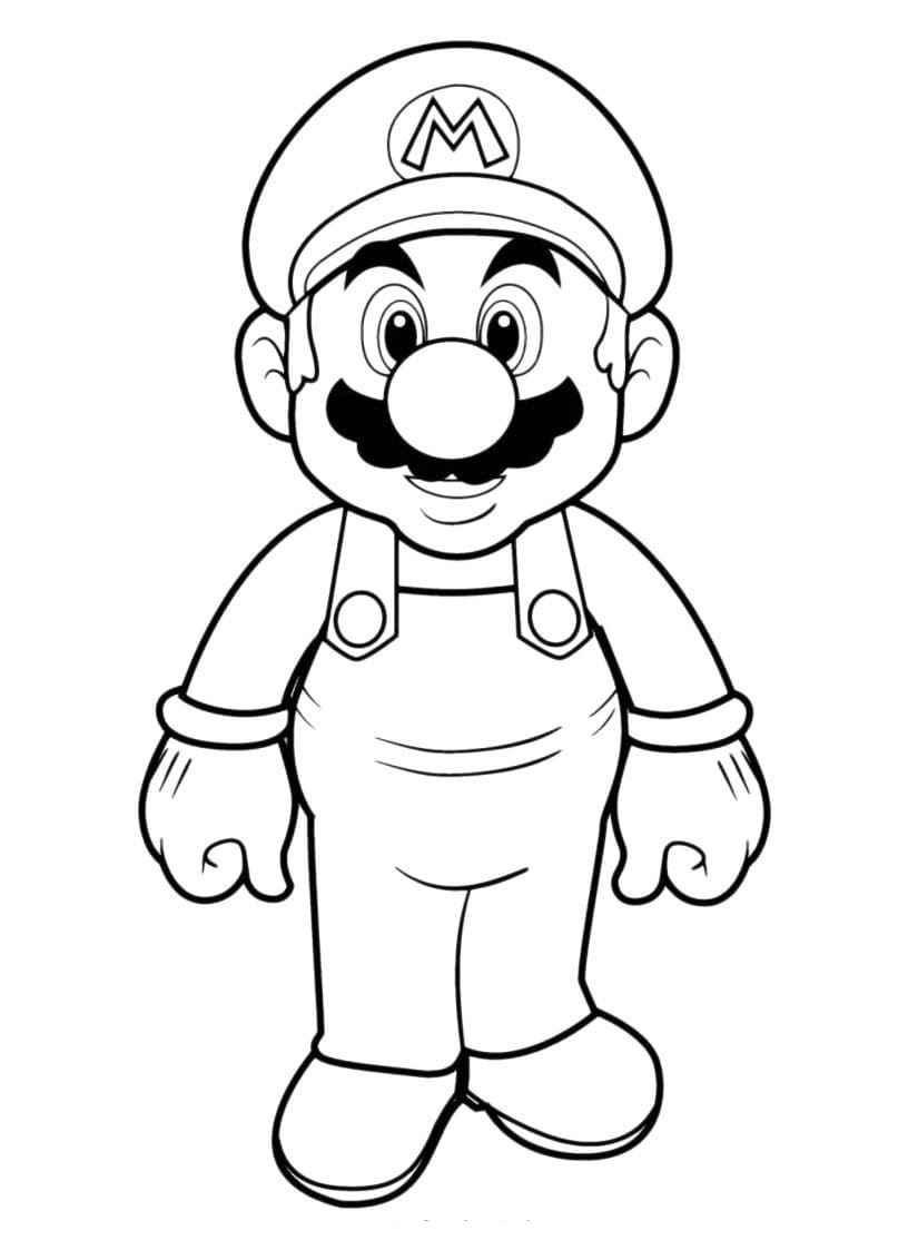 Dibujos para colorear e imprimir Super Mario Bros