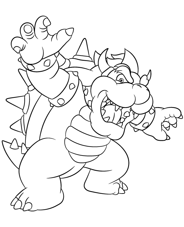 Dibujos para colorear e imprimir Super Mario Bros