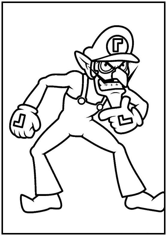 Dibujos para colorear e imprimir Super Mario Bros