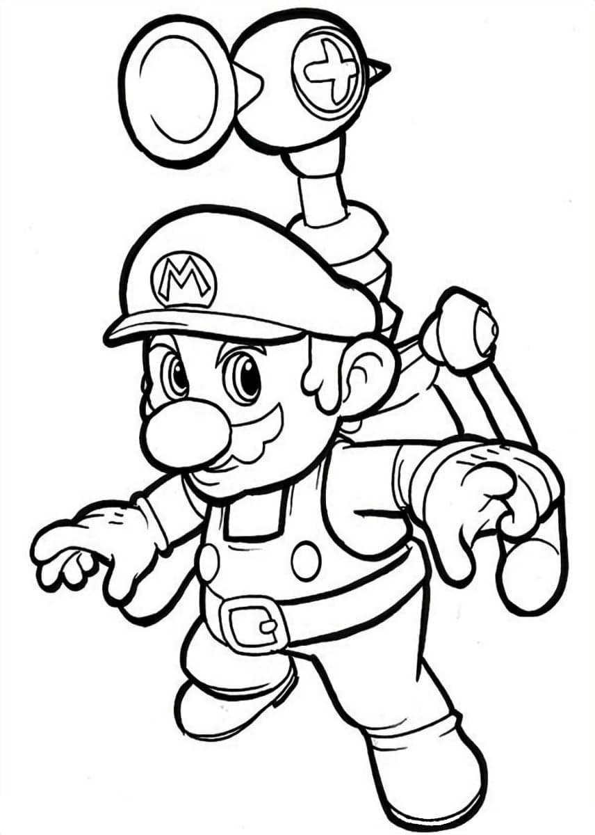 Dibujos para colorear e imprimir Super Mario Bros